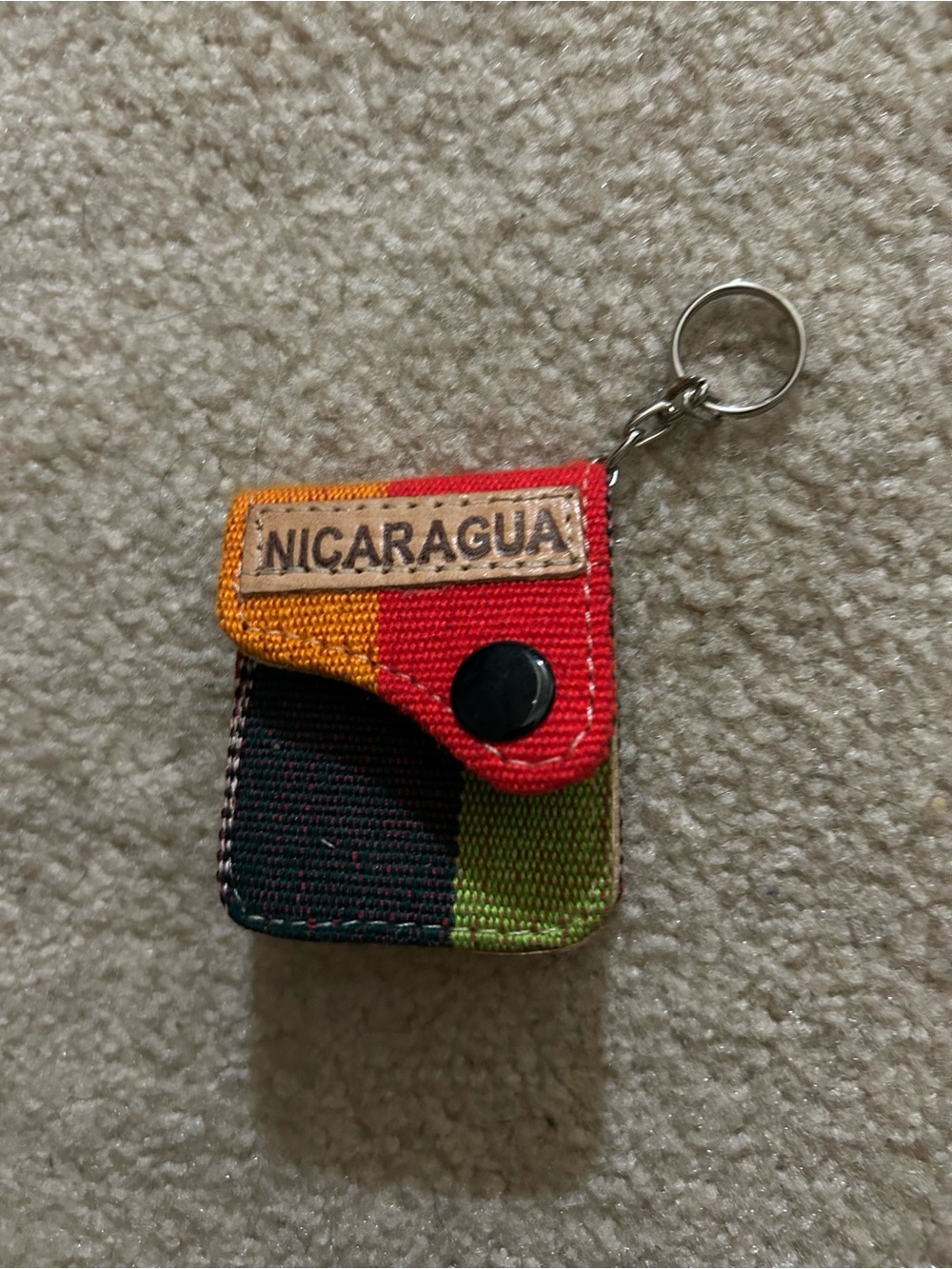 Nicaragua Multicolor Keychain Pouch